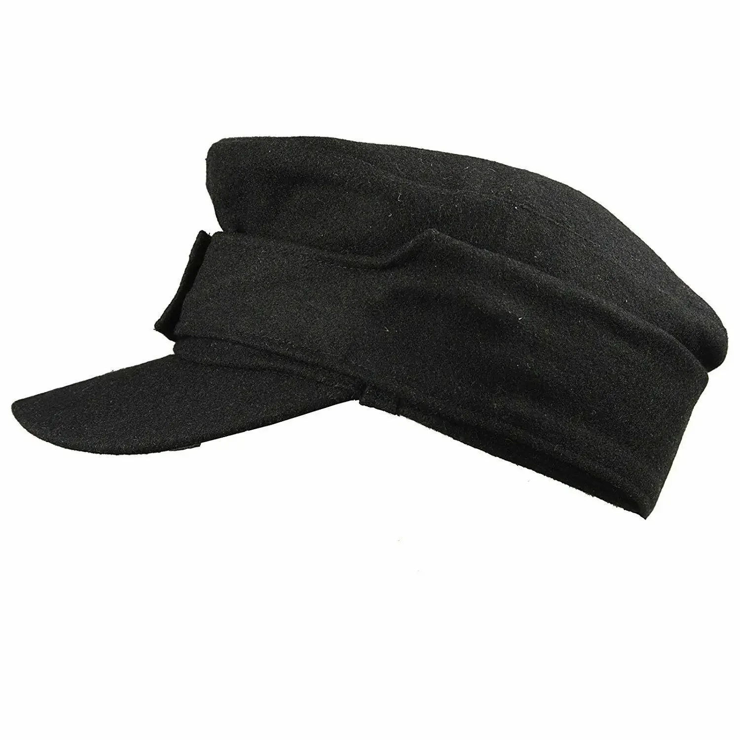 GERMAN WH ELITE EM M43 PANZER WOOL FIELD CAP HAT BLACK