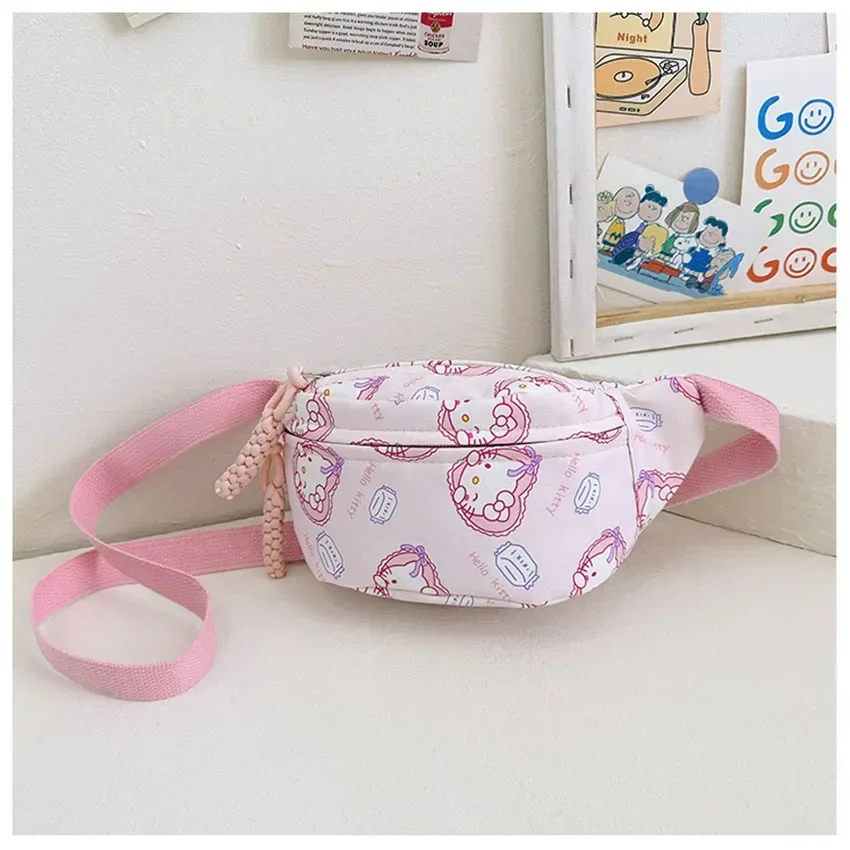 Hellokitty Kulomi – sac à bandoulière réglable pour filles, sac de poitrine, dessin animé cannelle, mode enfants, sac de taille, sac à bandoulière, cadeau