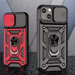 Armor Shockproof Magnetic Ring Stand Holder Case For iPhone15 13 12 11 14 Pro  X XR XS Max 12 13 Mini 7 8 Plus 11Pro Back Cover