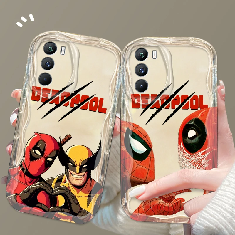 

Marvel Deadpool Wolverine Cool For Xiaomi Mi 14 12 12T 11 Lite Poco M6 X6 X5 X4 X3 M3 F4 Pro GT NFC 5G Wave Oil Soft Phone Case