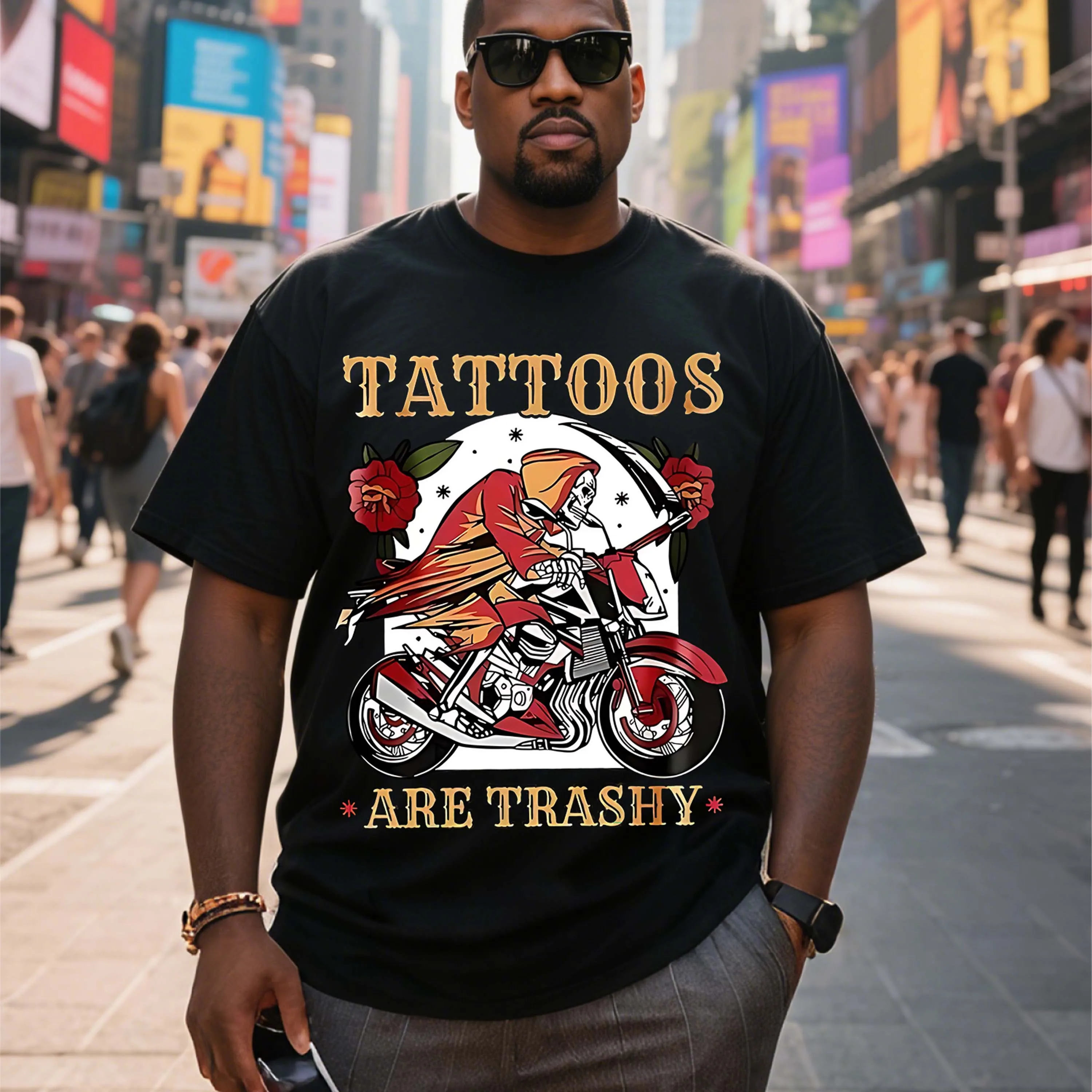 

Мужская футболка больших размеров, черная с круглым вырезом из чистого хлопка, подходит для верхней одежды весной и летом, повседневная и удобная