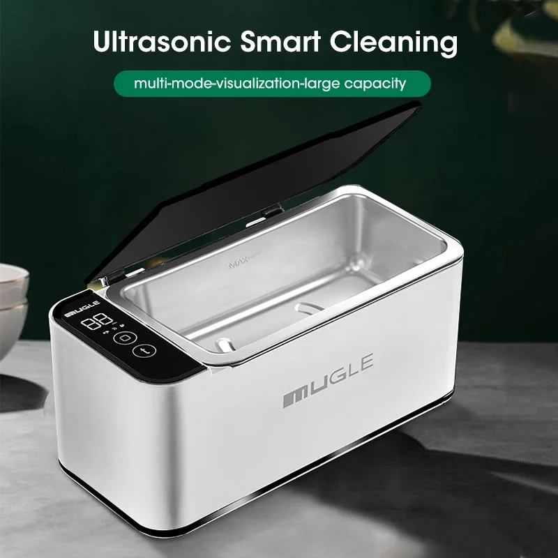 

Ultrasonic Household Cleaner 500ML High-Frequency Vibration Deep Clean Multifunctional for Glasses Jewelry Home Essential