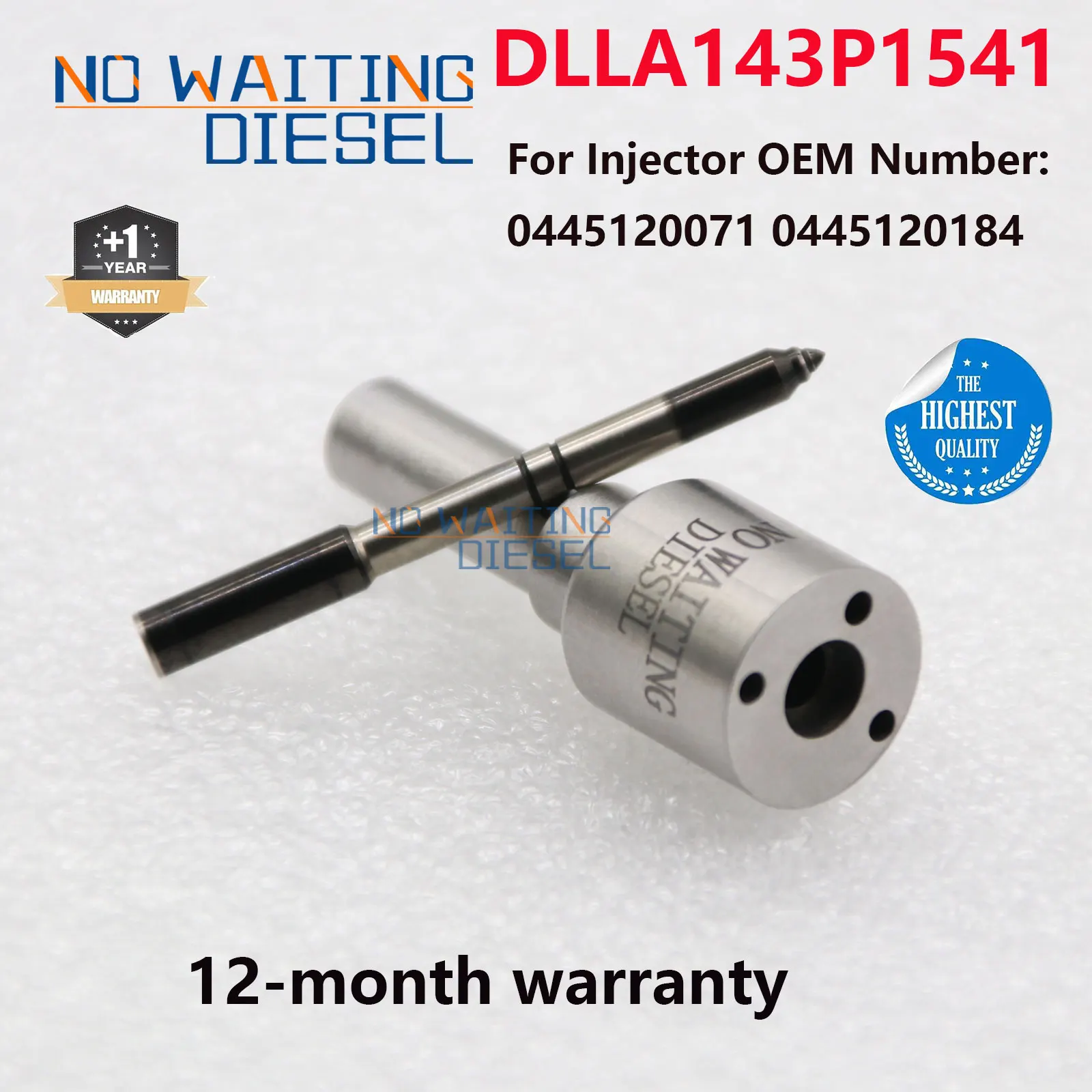 DLLA143P1541 Fuel Injector Nozzle 0433171951 Diesel Sprayer Nozzle For 0445120071 0445120184