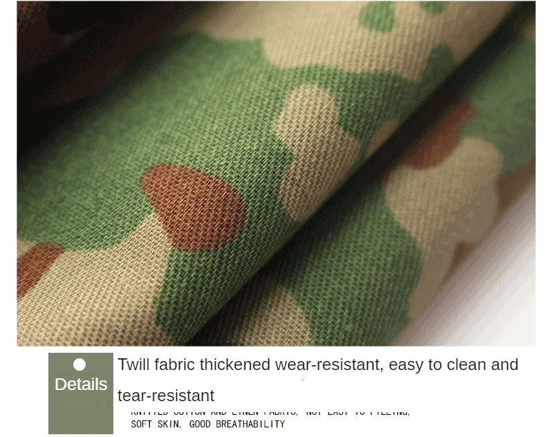 Camouflage Fabric By The Meter for Coat Pant Clothes Diy Sewing Thickened Outdoor Geometric Printed Twill Polyester Cotton Green