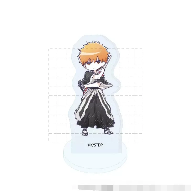 Game Kuchiki Rukia Inoue Orihime Kurosaki Ichigo Acrylic Stand Doll Anime Mini Figure Model Plate Cosplay Toy for Gift