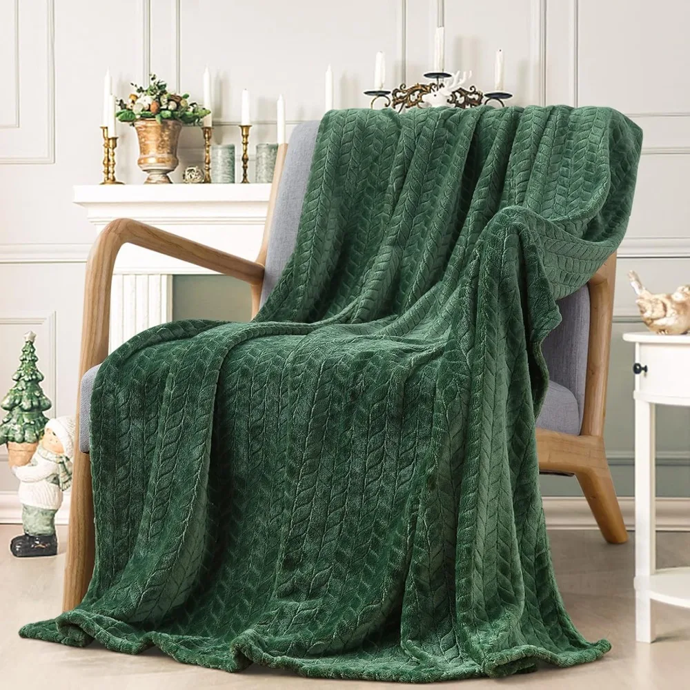 

Ultra Soft Fleece Blankets, Cozy Flannel Throws for Adults, Machine Washable Lightweight Cover for Couch, Sofa, Bed, and Office