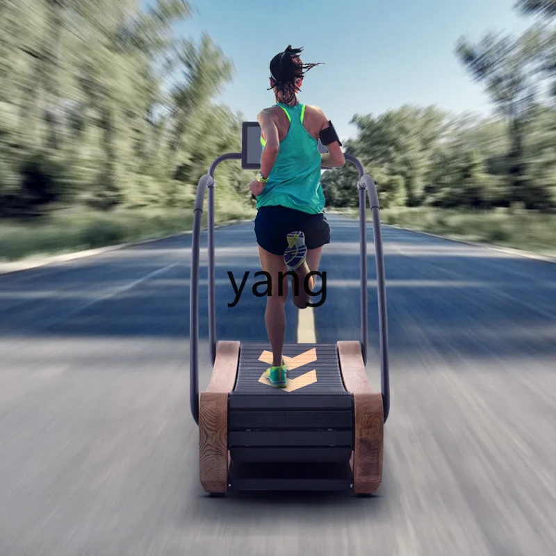 LMM unpowered ash wood crawler treadmill household light sound & commercial, large screen version)