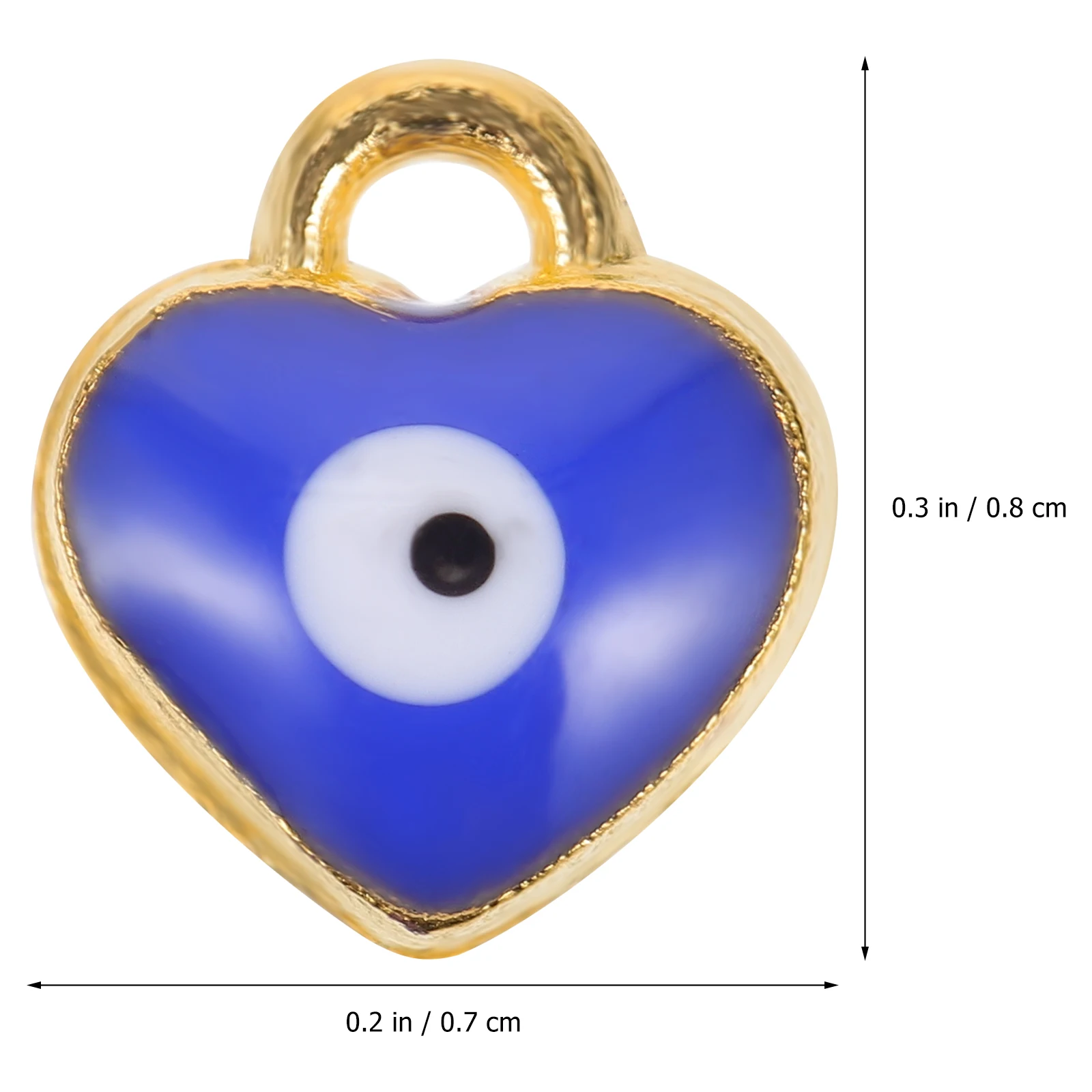 

100pcs Heart Shape Alloy Pendants Necklace Making Supplies Jewelry Accessories Decorative DIY Craft Materials