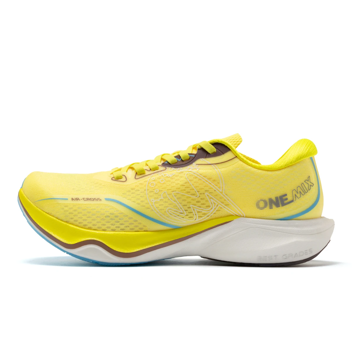 ONEMIX Herren Carbon-Laufschuhe Stoßdämpfend Hochelastisch Atmungsaktive Sportschuhe für Umfassendes Training – Detail 10