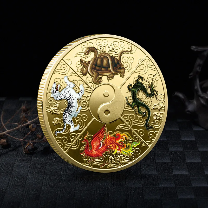 Chinese National FOR COIN  Commemorative Coins of Taiji Four Animals Ancient Sacred  Medallion