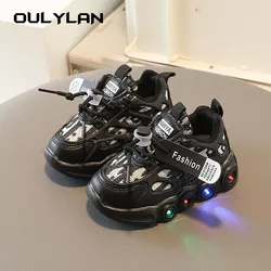 Casual Children's Shoes Luminous Sneakers for Boys Girls Outdoor Running Shoes Baby Flash Shoes LED Light Sports Sneaker