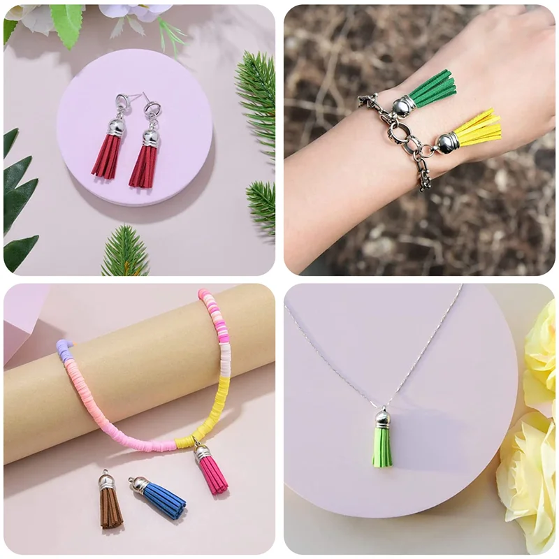 A15R -160Pcs Sublimation Keychain Blanks Set Key Rings Sublimation Blanks Heat Transfer Keychain Tassels MDF Blank