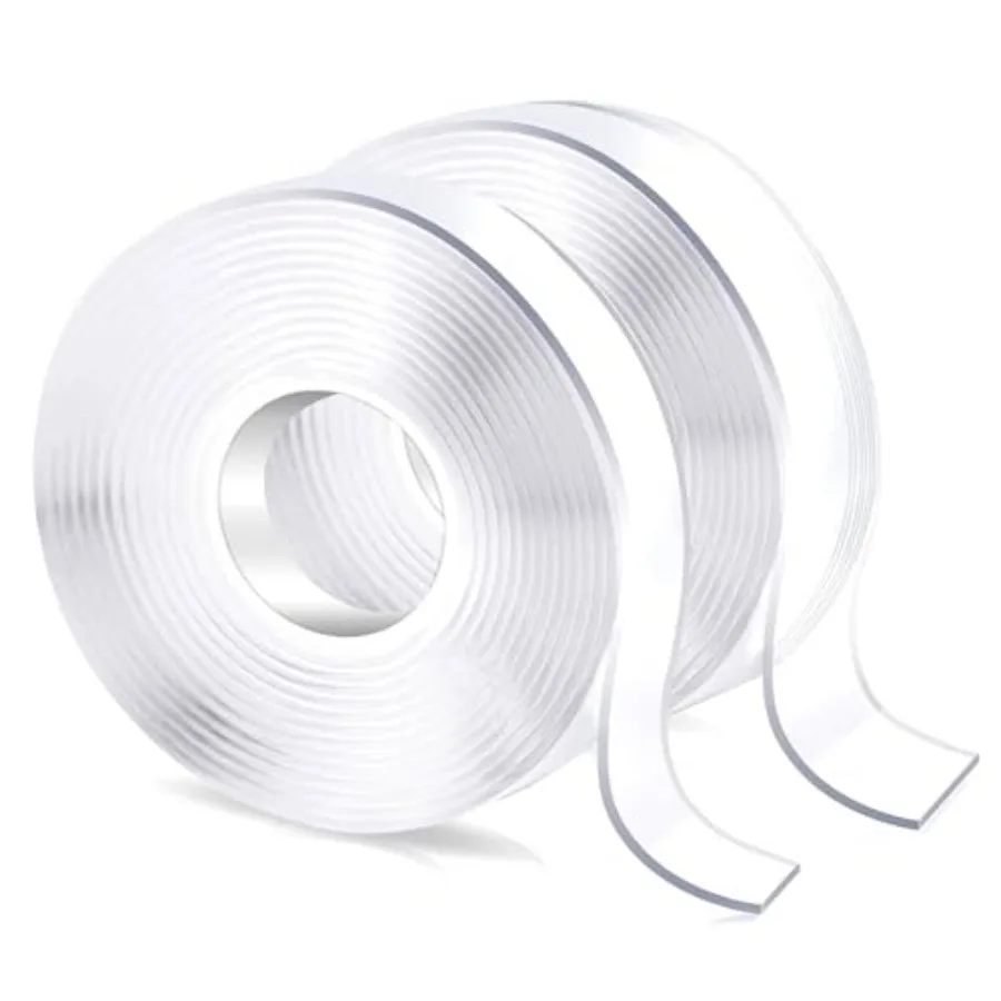 

Double Sided Tape Heavy Duty, 20ft Two Sided Nano Tape Adhesive, Double Stick Mounting Tape for Rug, Removable Wall Tape Sticky