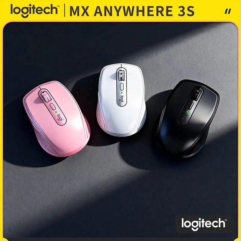 

Durable MX Anywhere 3S - 8K DPI Darkfield, 70-Day Battery, Silent Click, Ideal for Cross-City Trip & Home Workstation