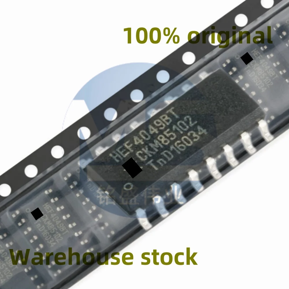 10PCS 100% New HEF4049BT, 653 HEF4049BT SOIC-16 Six High Current Output Inverted Buffer Chips