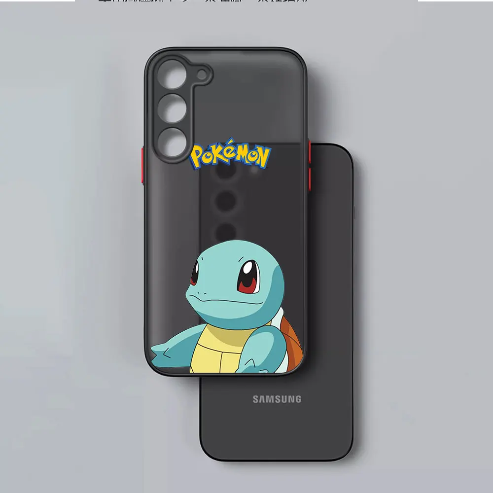 الكرتون بوكيمون بيكاتشو الحال بالنسبة لسامسونج غالاكسي A55 A56 A16 A15 A17 A54 A21s A51 A31 A36 A52 A14 ماتي متجمد غطاء الهاتف #2