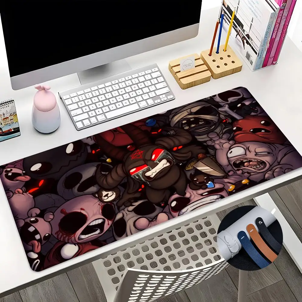 The Binding Of Isaac Mouse Pad Japanese cartoons Mouse Pad Large Size Office Desk Protector Mat 600x300 PU Leather Waterproof