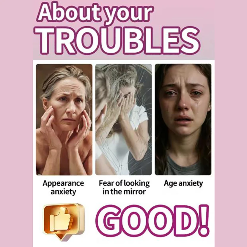 Facial essence reduces wrinkles, removes wrinkles around eyes, fine lines, neck wrinkles, skin care products