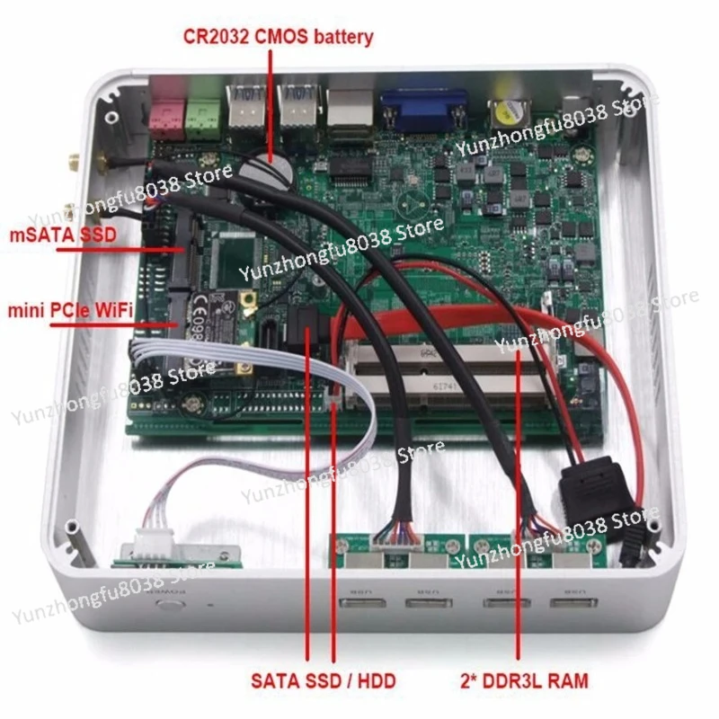 كمبيوتر صغير بدون مروحة I5 1235U 16GB DDR4 512G SSD 8USB Win11 كمبيوتر صغير لتعليم المكتب المنزلي