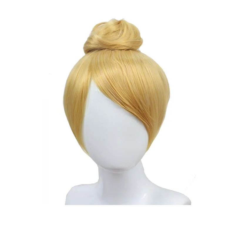 

Хэллоуин Принцесса Прямой Женский Короткий Золотой Светлый Парик