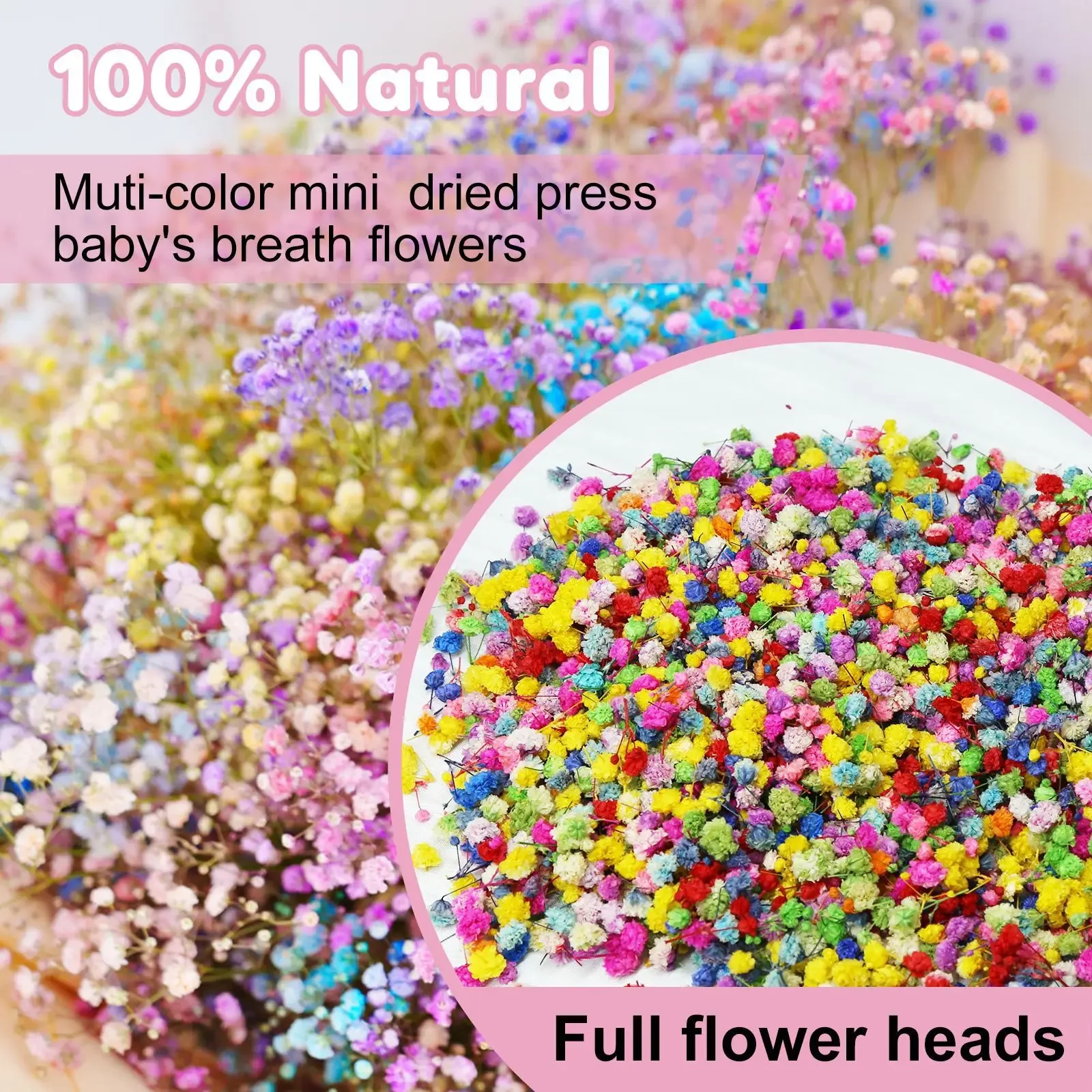 Natural Dried Flower Epoxy Resin Fillings DIY Silicone Mold Filler Nail Art Decorations for Home Decor Jewelry Making Accessorie