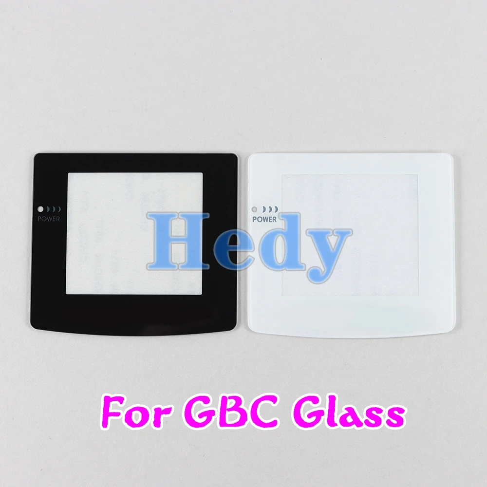 

3PCS Replacement Protective Game Console Glass Lens For GBC Screen For Gameboy Color Lens Protector W/ Adhensive Dark Gray
