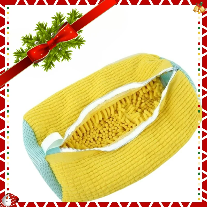 

1/2/4PCS Shoe Washing Machine Bag with Liquid Shoe Brush Set Durable Laundry Shoe Bag and Soft Bristle Clean Brush for All Shoes