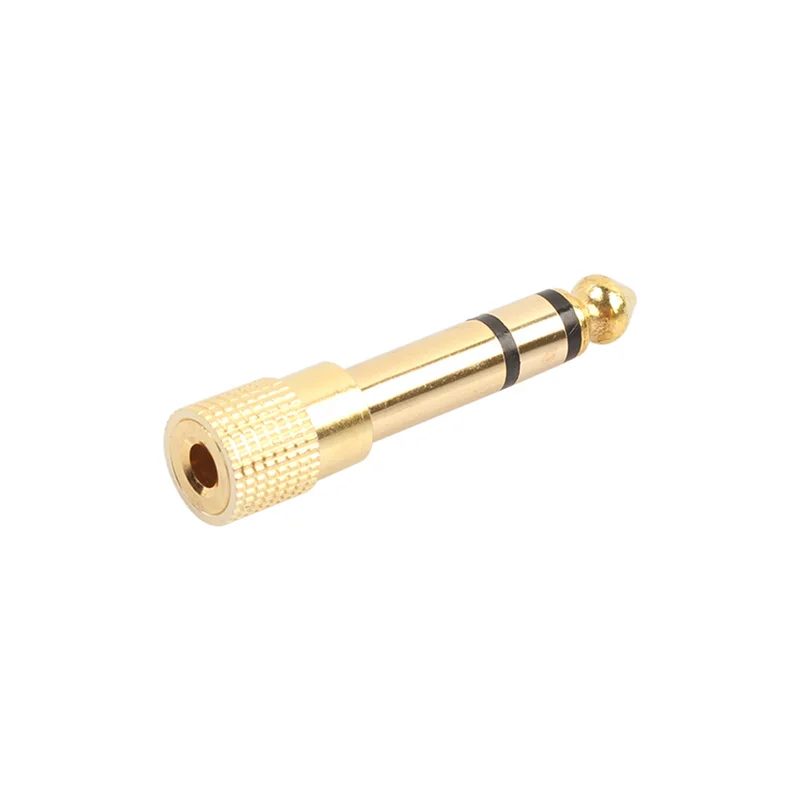 Headphone Adapter 6 35 Mm Male To 3 5 Mm FemaleWear-resistant Jack Converter Audio Plug Gold Plating Process Power Amplifier