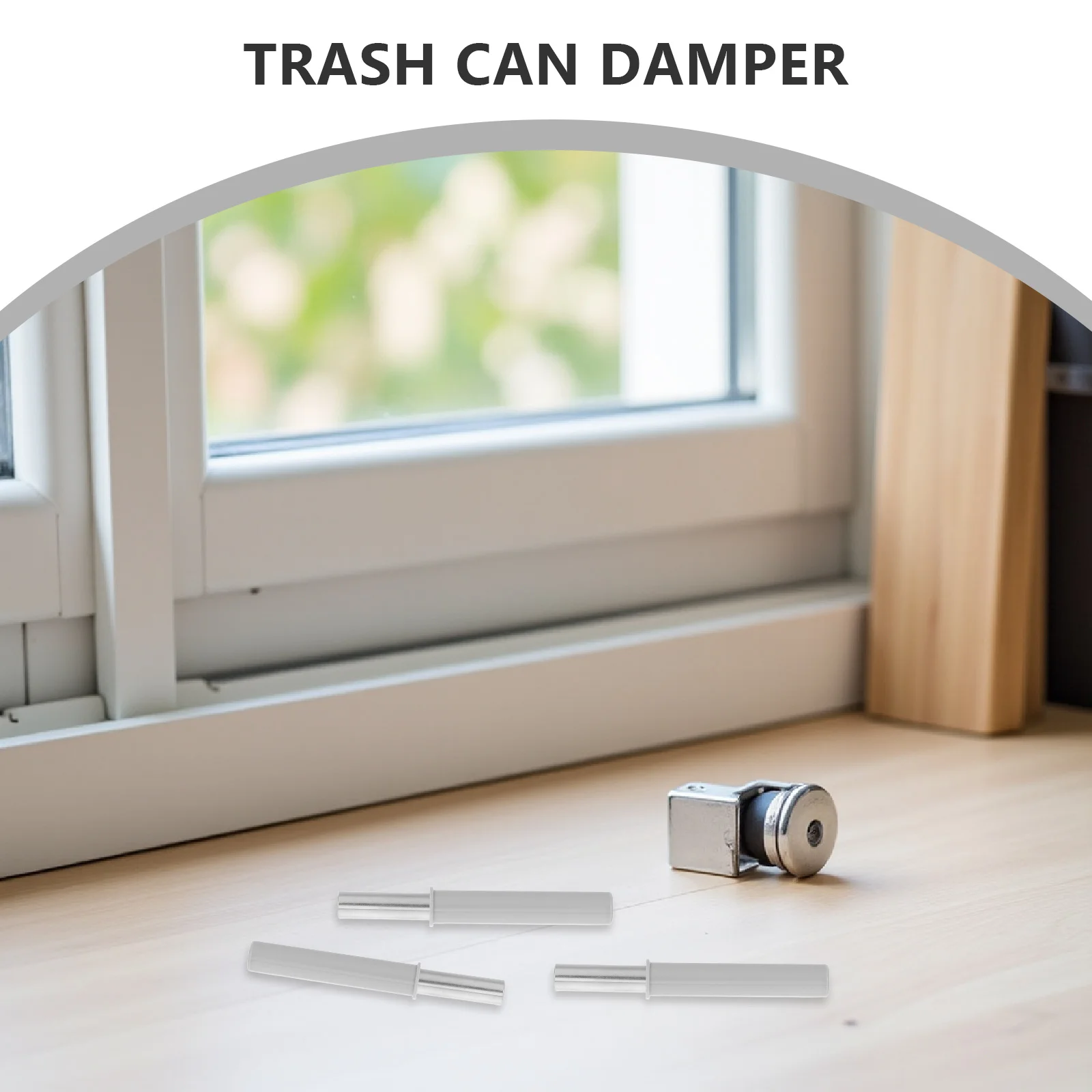 

6Pcs Trash Can Damper Soft Close Cabinet Door Buffer Hydraulic Buffer Slow Closing Lid Silent Closing Mechanism for Kitchen