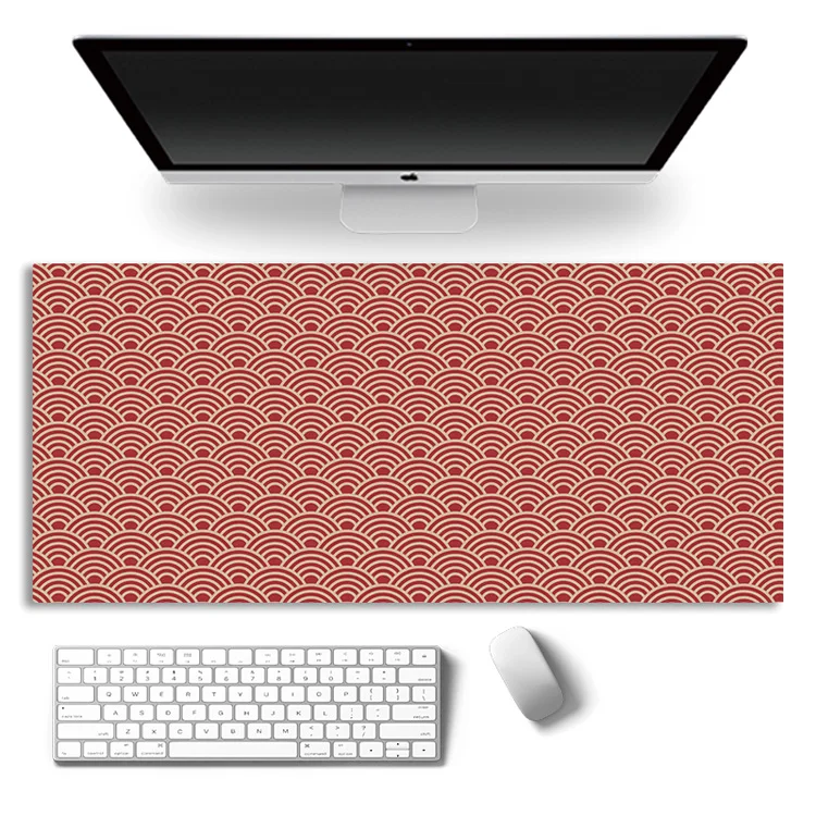 Minimalist Style Red Carpet Art Office Laptop Large Mouse Pad XXL Gaming Accessories Computer Keyboard Desk Mat