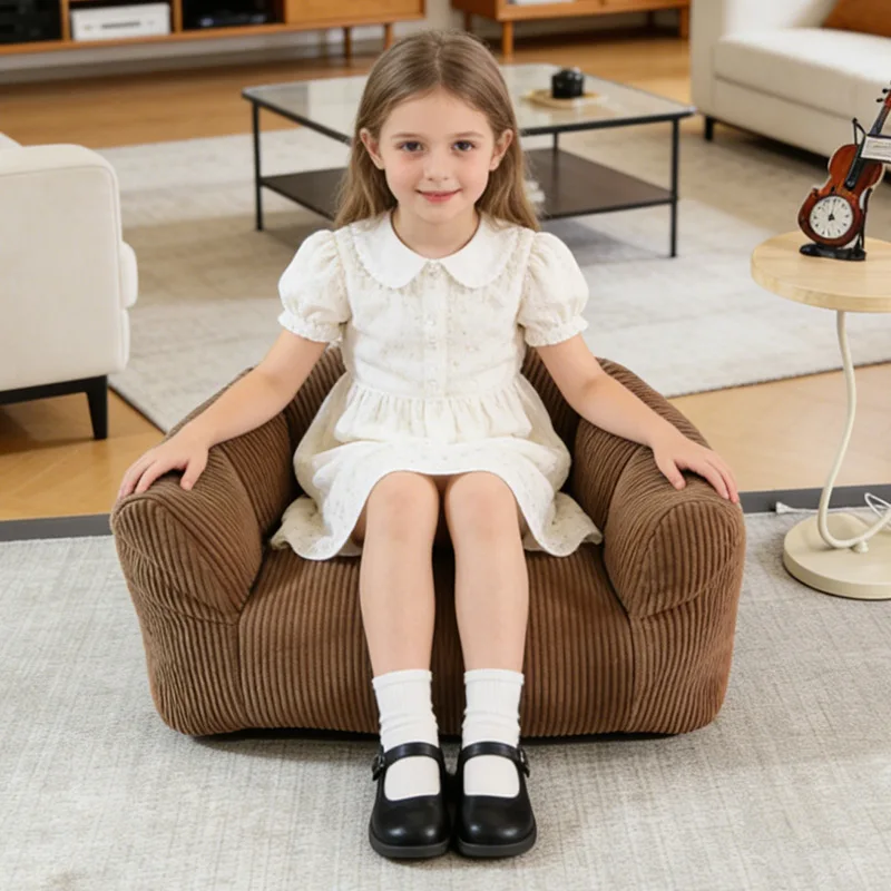 Light luxury small bean bag sofa, cute shaped tatami lazy sofa, high backfill sponge bean bag sofa chair, wrap around sofa