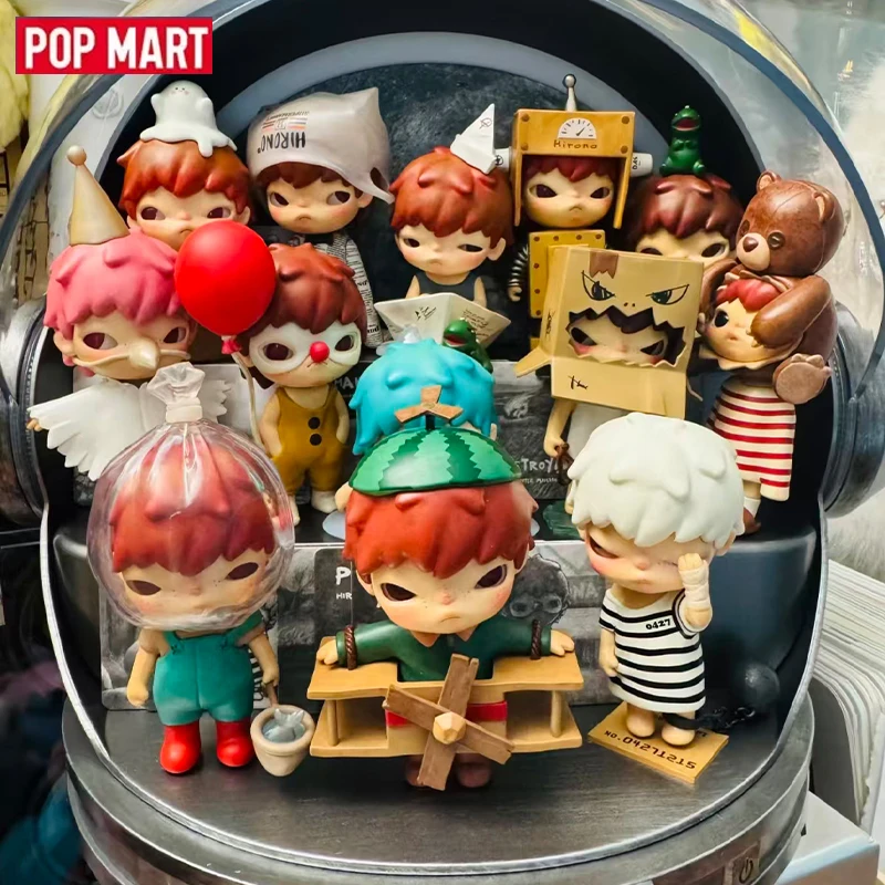 POPMART HIRONO Little Mischief Series Blind Box Guess Bag Mystery Box Toys Cute Anime Figure Doll Desktop Ornamentsdel Gift