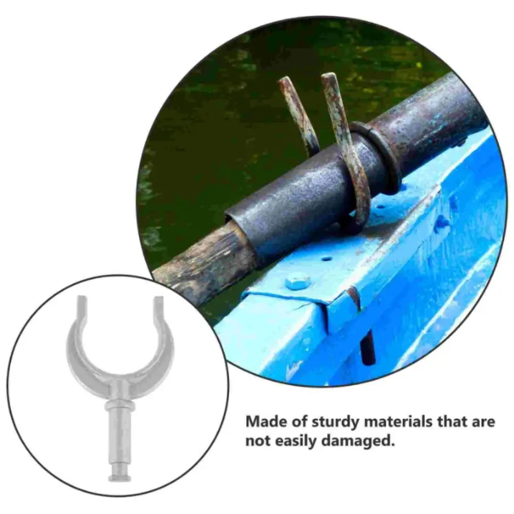 Aluminum Construction Aluminum OarLock Side Mount Fork Design Rowlock Base Construction Premium Marine Boat Paddleforks Boat