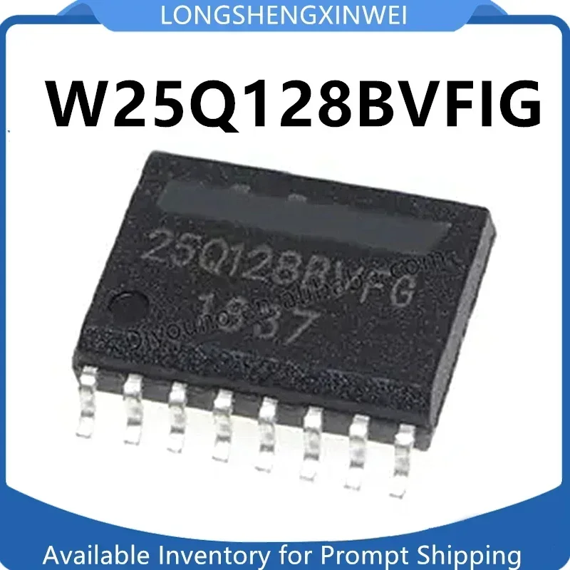 1PCS New Original W25Q128BVFIG 25Q128BVFG SOP16 16M Flash Memory Routing FLASH Memory Chip