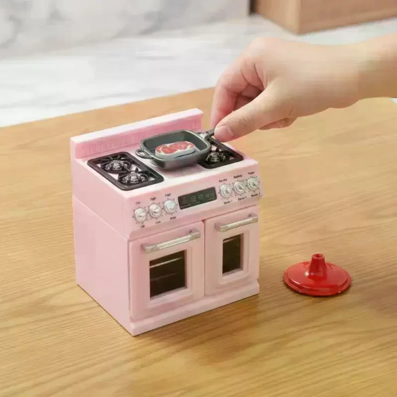 Mini Model Stove Kitchen Scene Simulation Children'S Doll Play Home Toy Ornament Compact Kitchenware Set For Playtime Fun