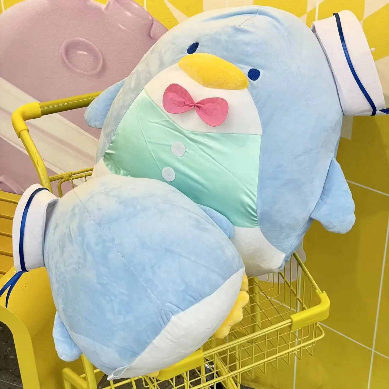 35/50cm Sanrio esmoquin Sam juguete de peluche Cinnamoroll Kuromi esmoquin mi melodia pingüino muñeco de peluche esmoquin Sam muñeca regalo de Navidad para niños