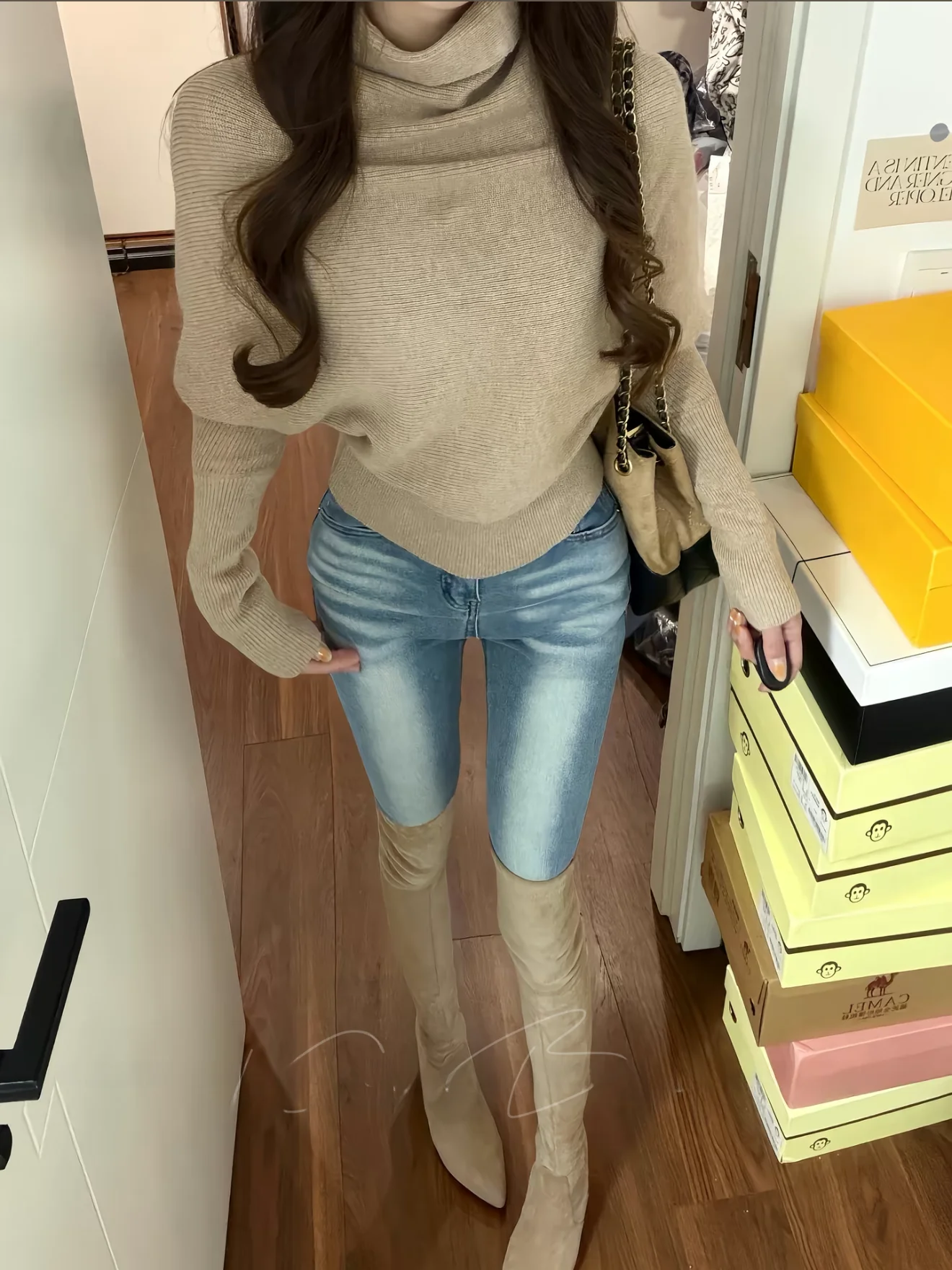 

Женские джинсы Slim Fit с высокой талией, эластичные, с эффектом подтяжки ягодиц, укороченные, повседневные, из хлопкового стрейч-денима