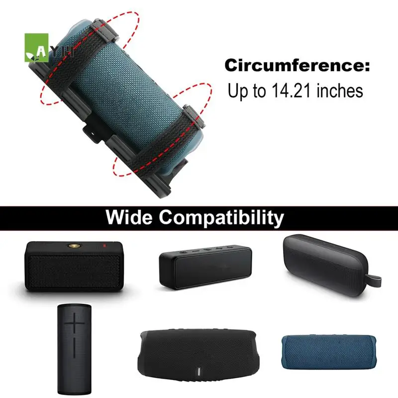 

AY14 -Portable Speaker Mount For Jet Ski/Snowmobile/Boat/Sea-Doo, Speaker Bracket Metal Speaker Mount Holder For Charge 4