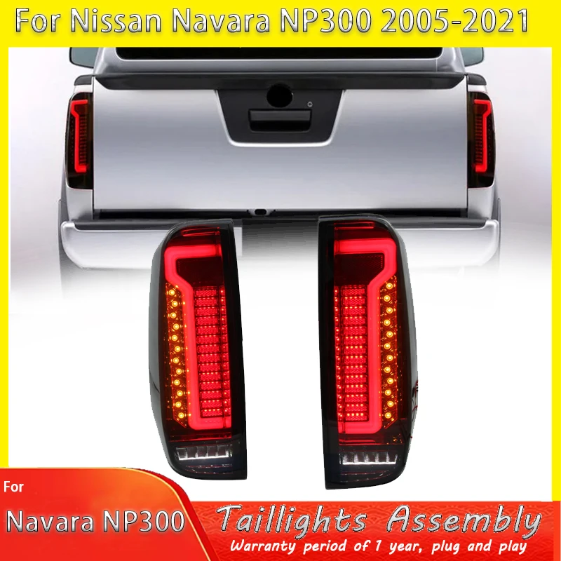 LED tail light fit for NISSAN NAVARA NP300 D40 Frontier 2005-2021Year car rear lights brake turn signal reverse light