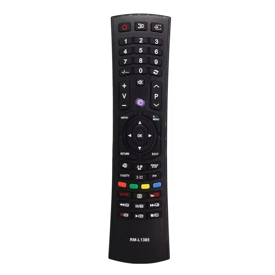 New RM-L1385 Remote Control for Vestel Smart LCD TV HKT-100-2040 RC33729 RC-1045 RC31277