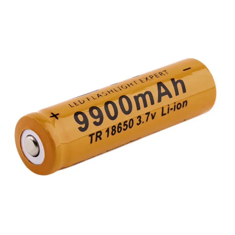 18650 Battery High Quality 9900mAh 3.7V 18650 Li-ion batteries Rechargeable Battery For Flashlight Torch + Free shipping 18650