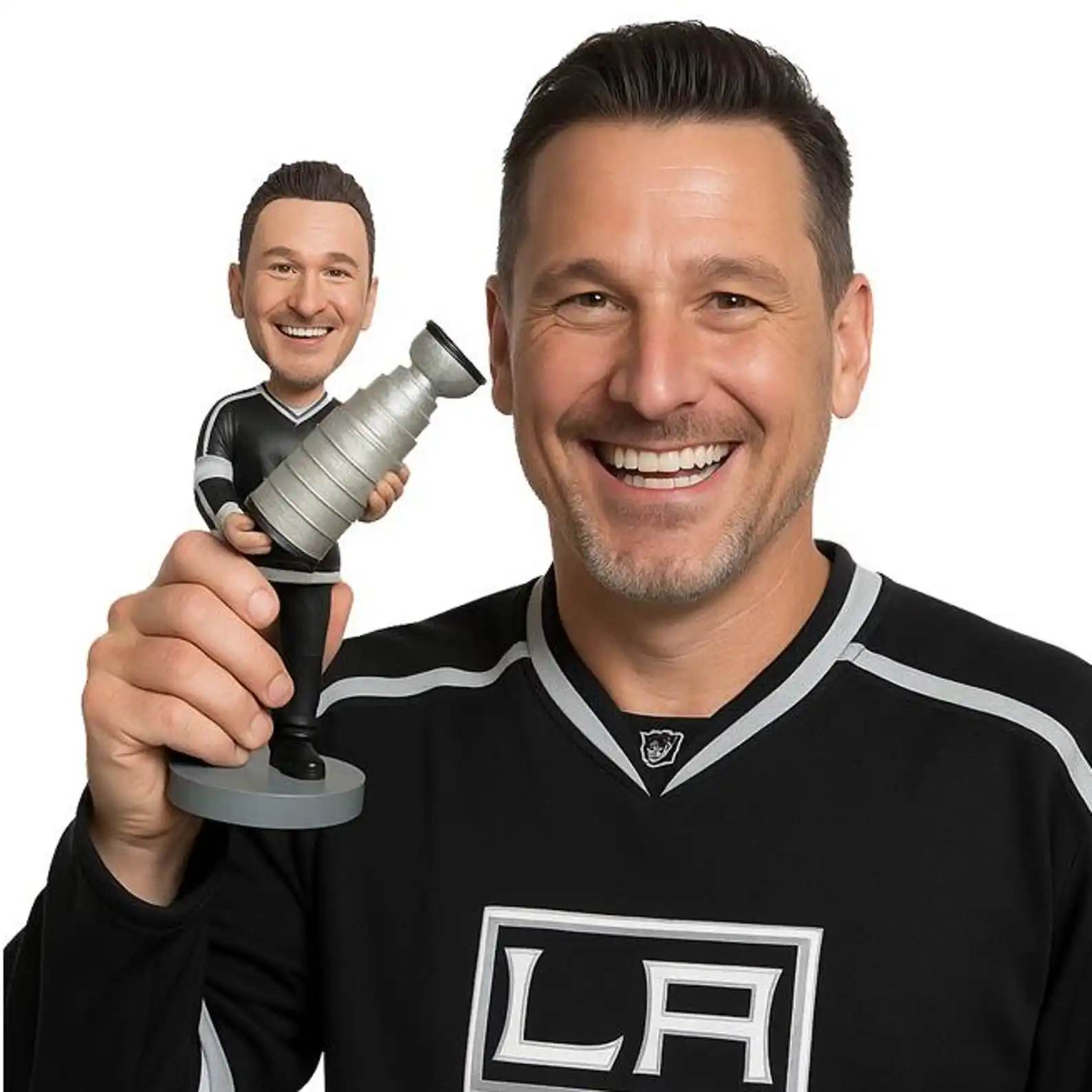 

Custom Bobblehead From Photo Personalized Bobblehead Doll Handmade Clay Figurine Gift for Dog Dad Birthday Christmas Gift