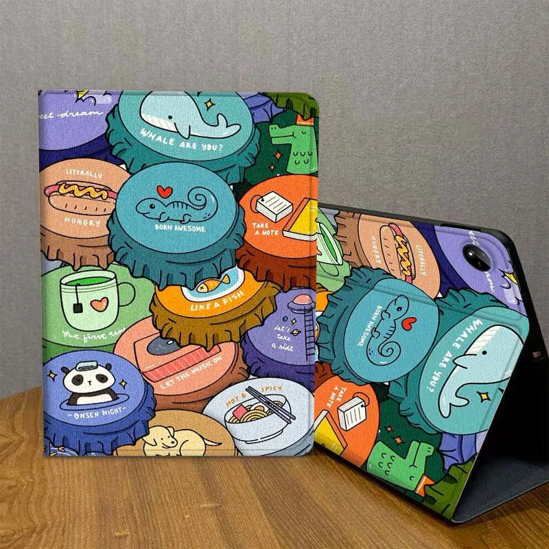 

Bottle Cap Creative Pattern For Vivo IQOO Pad2 Pad3 Pad5 Air SE Pro 12.1 12.3 13 11.5 11 inch Tablet Case