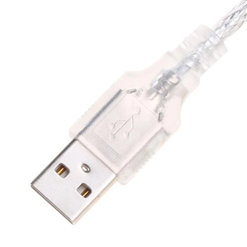 U13B USB Data Cable, iEEE 1394 4 Pin to USB Mini Plug Firewire Cord for Mini HDV Camcorder 1.4m Cable Length