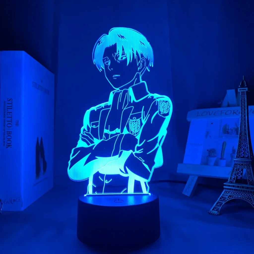 Acrylic Table Lamp Anime Attack on Titan for Home Room Decor Light Cool Kid Child Gift Manga AOT Night Light Attack on titan