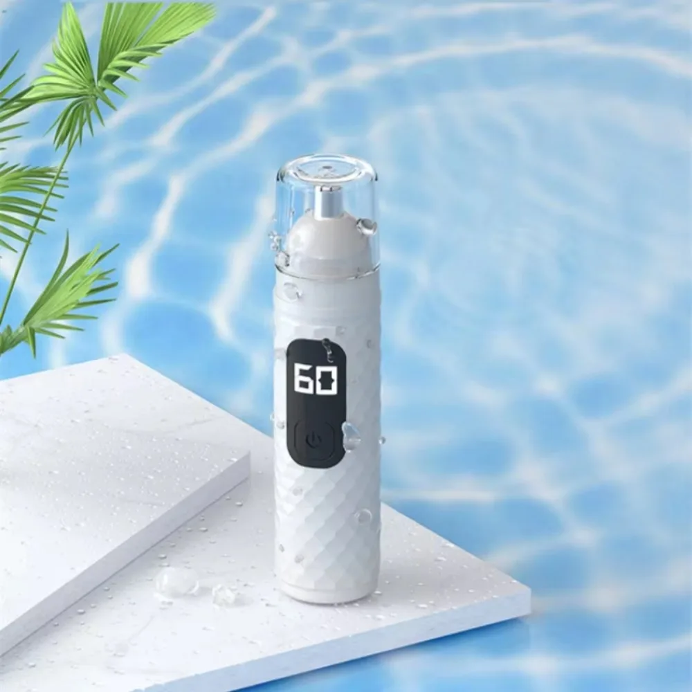 

2 in 1 Electric Nose Hair Trimmer Rechargeable Digital Display Men's Electric Razor with Replaceable Head Fast Charging