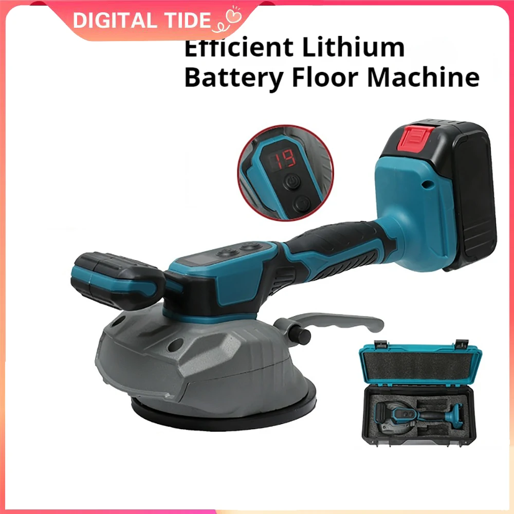 8-Speed Brushed Tile Leveling Machine Cordless Floor Wall Tile Laying Spreader Vibration Tool for Ceramic for Makita 18V Battery
