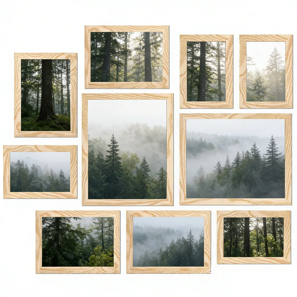 Elegant 8x10 Wooden Wall Frame for Artwork and Photographs Featuring Sturdy Construction and Timeless Aesthetic