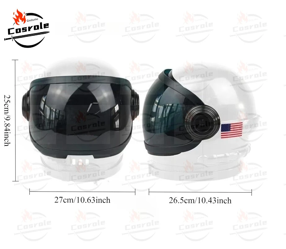 

Astronaut Helmet With Movable Visor Space Astronaut Plastic Performance Helmet Kids Adult Toys Halloween Cosplay Costumes Gift