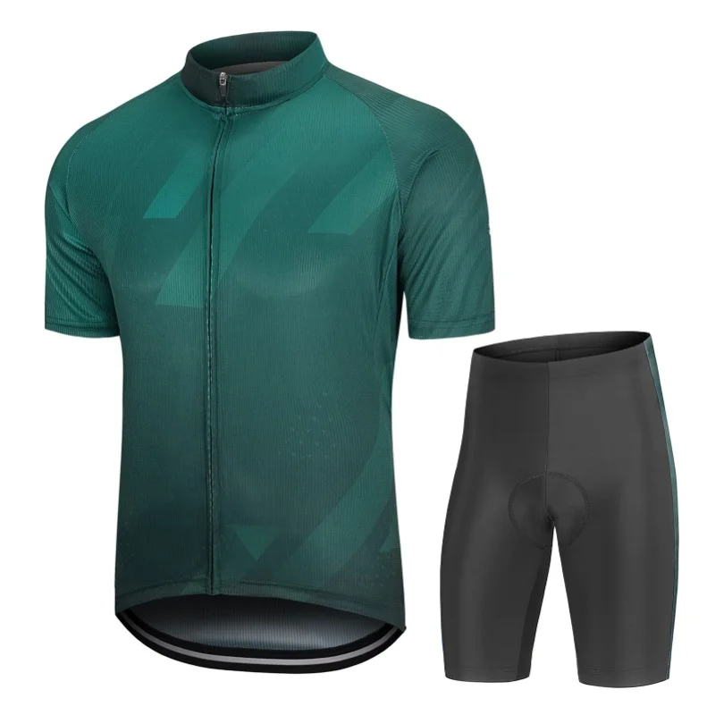 

Мужской дышащий быстросохнущий комфортный комплект для велоспорта: футболка с коротким рукавом и шорты с подкладкой